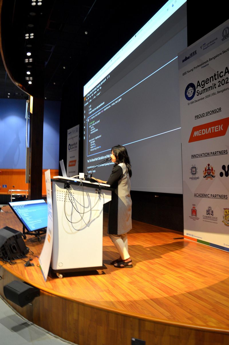 Delivering a hands-on session on stage