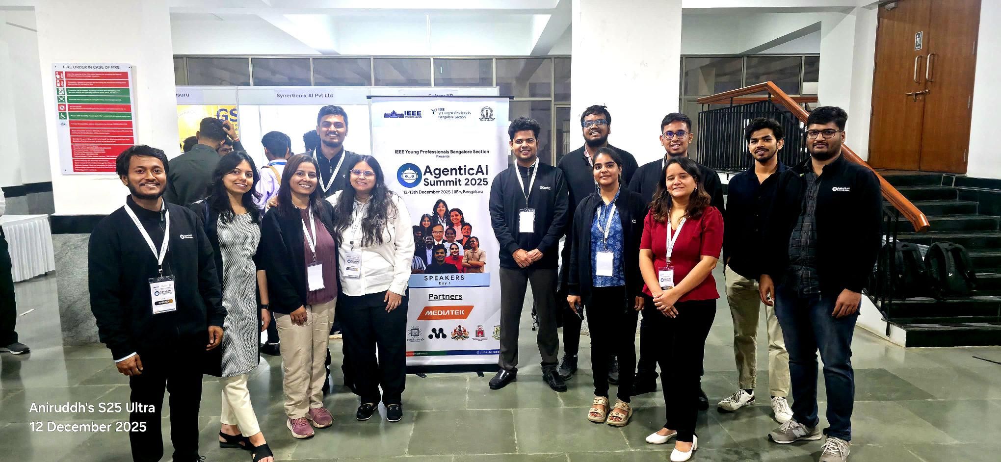 Group photo with fellow speakers and participants